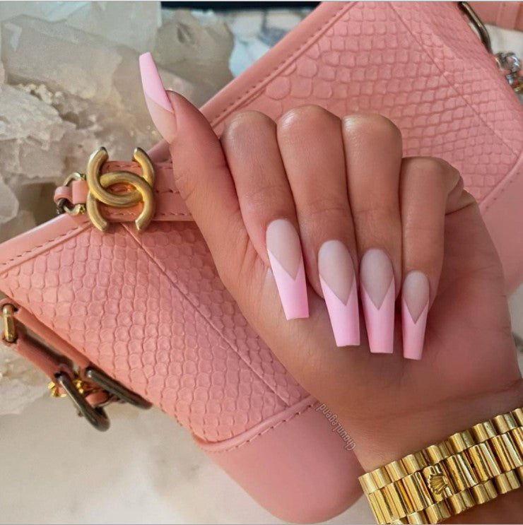 2021 Summer Style Press on Nails Acrylic Coffin Nail Tips