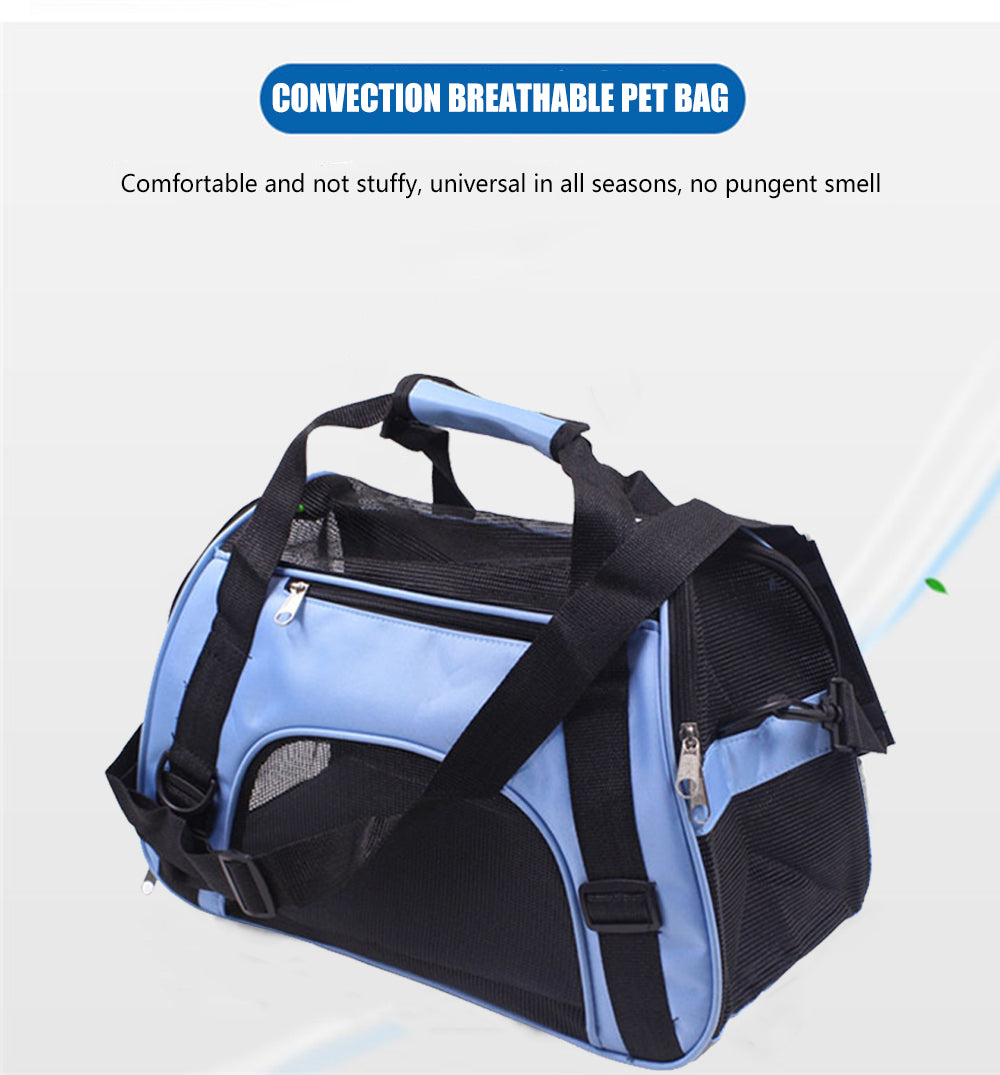 Airline Approved Pet Hand Carriers Tote Bag for Home Dog Cat Breathable Polyester Carrying Handle Pets Travel Carrier Cages Bags
