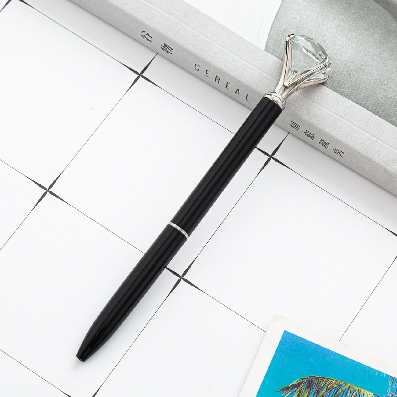 Hot Sell Stock Promotional Pen Personalized Ball Pen Diamond Crystal Metal Ballpoint Pen for Gift