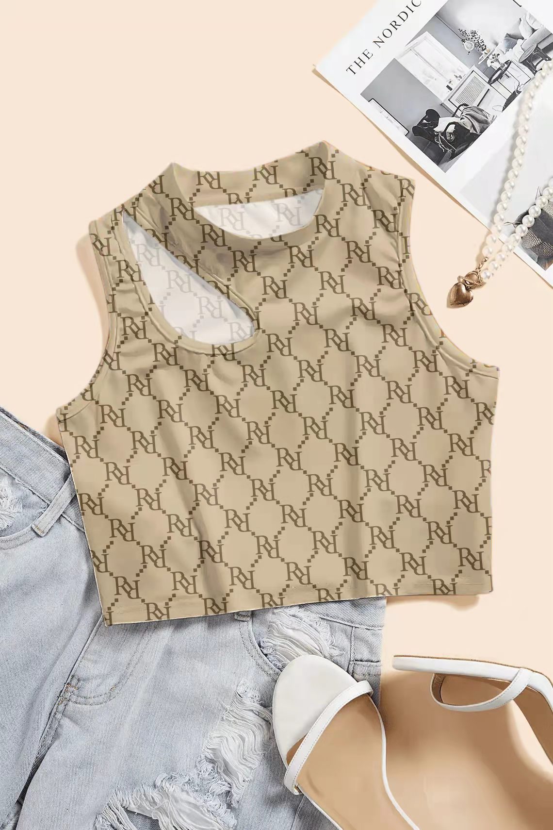 High Elastic Vest Sleeveless Sexy Slim Fitness Vest Women Crop Top