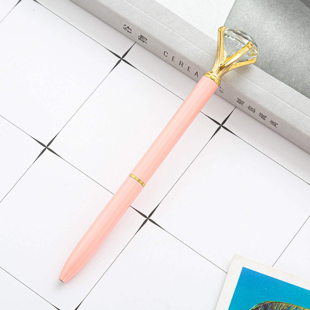 Hot Sell Stock Promotional Pen Personalized Ball Pen Diamond Crystal Metal Ballpoint Pen for Gift