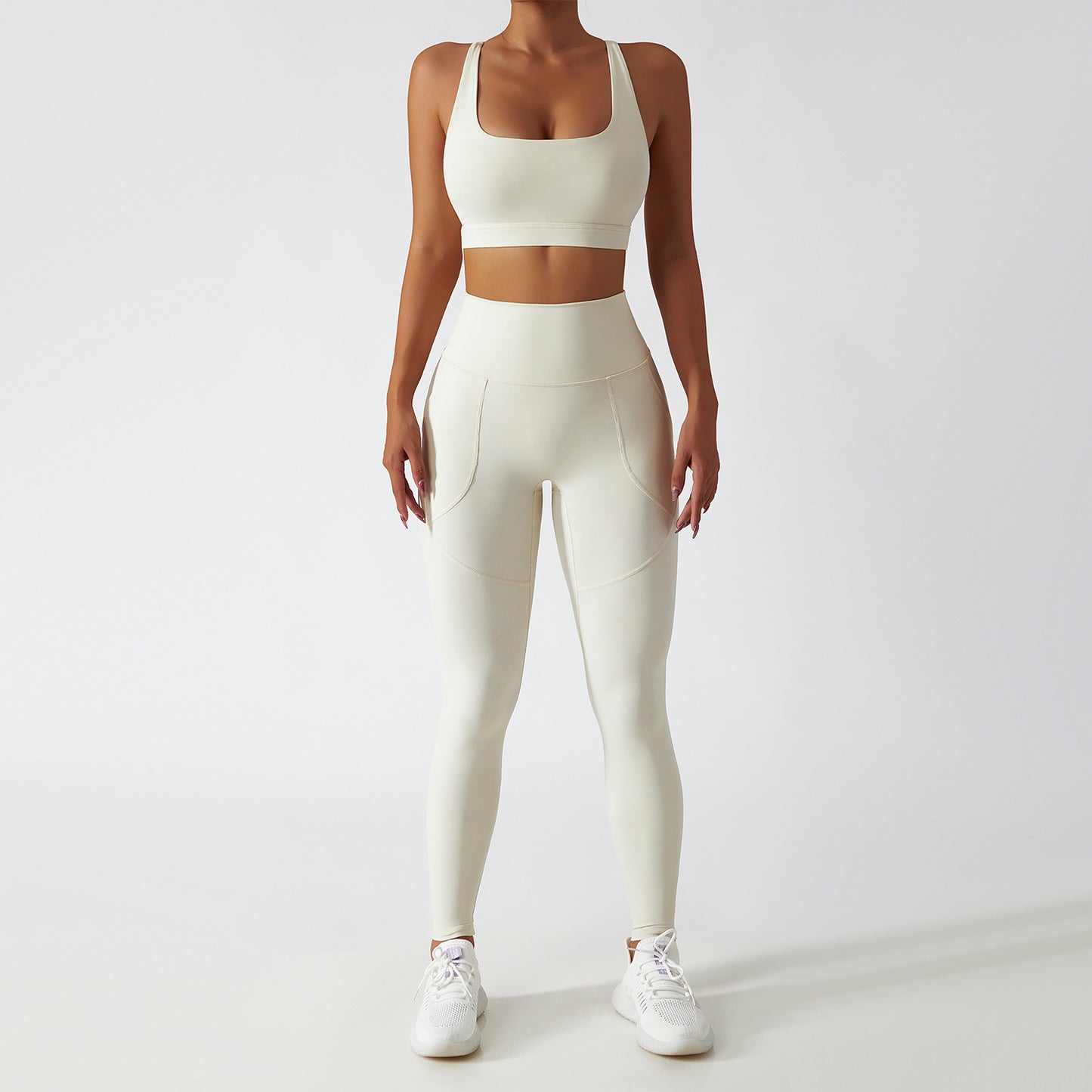 NO MOQ Eco Friendly Activewear Gym Fitness Sets Yoga Wear Recycled Nylon Workout Sets