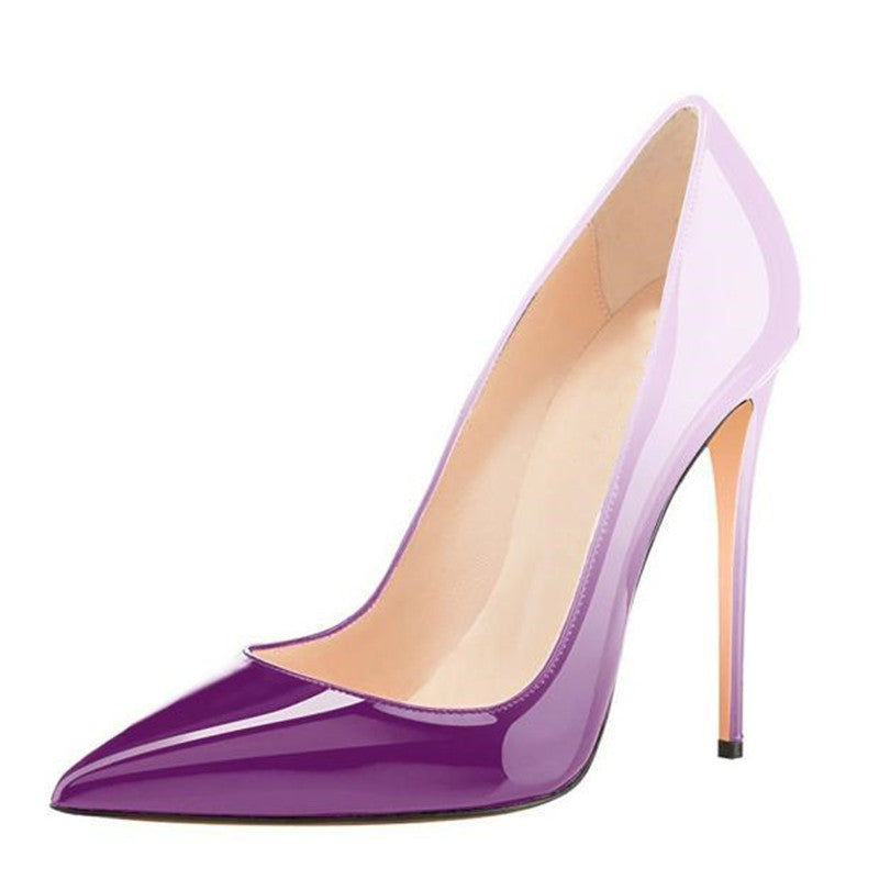Classic Pointed Toe Stiletto Heel Pumps Women 12 Cm High Heels