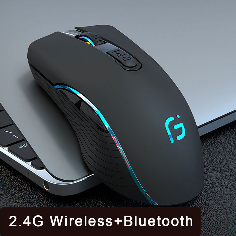 Wireless Mouse Rechargeable Bluetooth Silent Ergonomic Computer 2400 DPI for iPad Mac Tablet Macbook Air Laptop PC Gaming Office