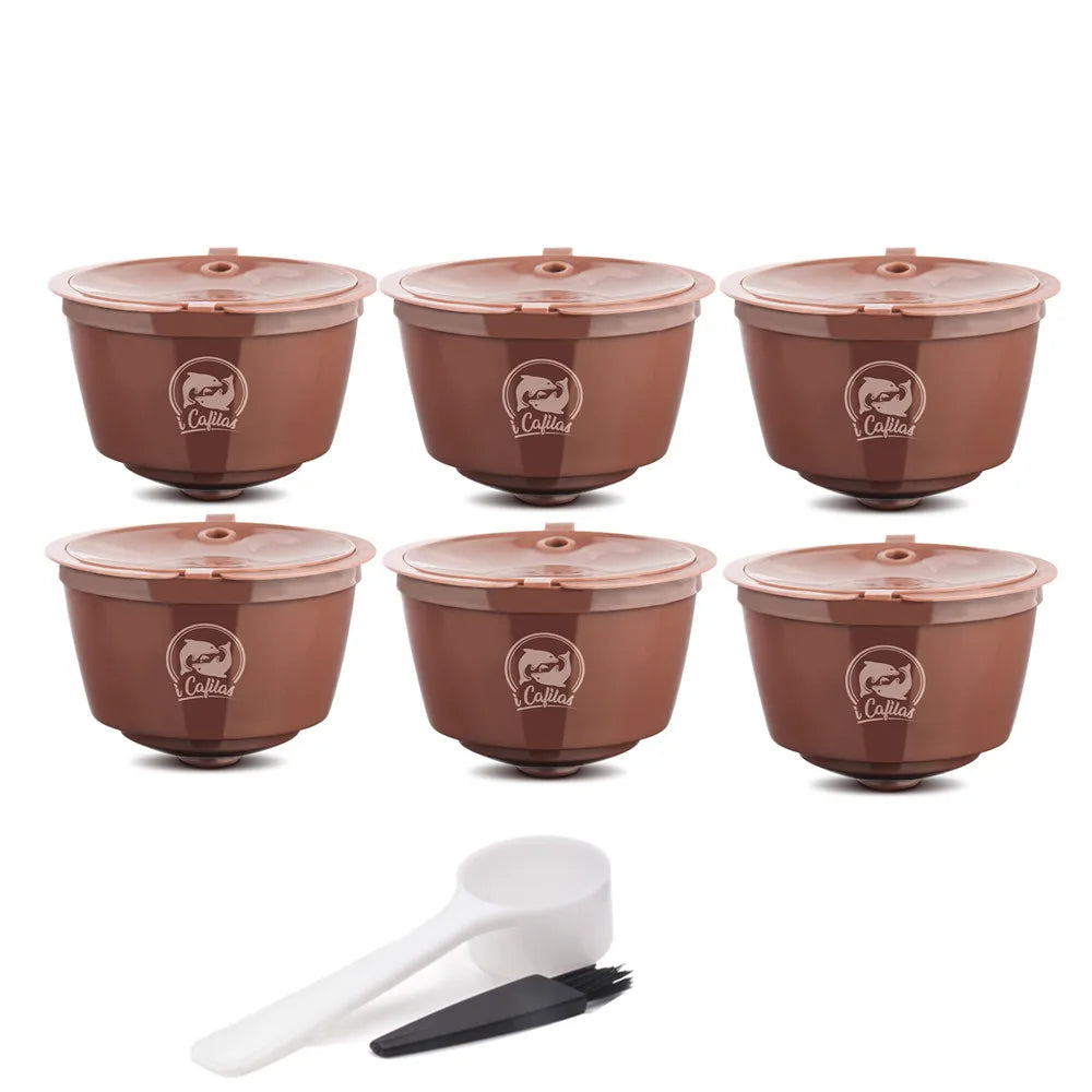 iCafilas for Dolce Gusto Reusable Crema Coffee Capsule Cappuccino Filters Compatible With Nescafe Dolci Gusto Machine