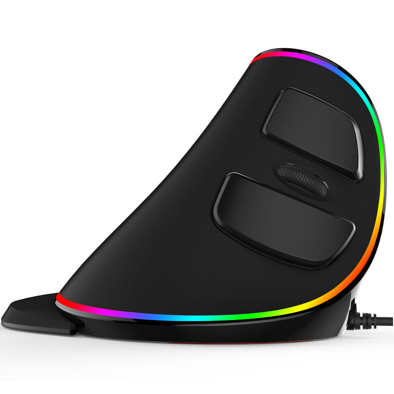 Delux M618 PLUS Right Hand 4000 DPI 6D E-Sport RGB Wired Wireless Ergonomics Vertical Gamer Gaming Mouse