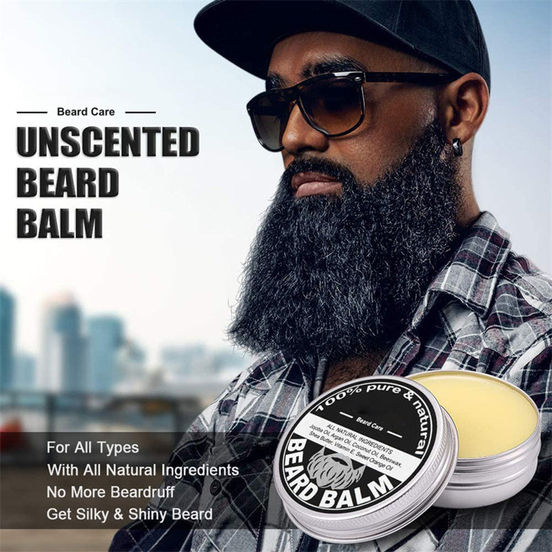 Customize Organic Men's Grooming Care Growth Beard Oil Trimmer Set Beard Growth Kit Packaging for Men Grooming Care