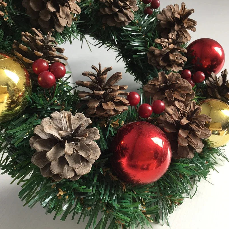 Christmas Wreath Window Door Wall Ornament Decorations Home Halloween Ornaments  Wall Mounted Wreath