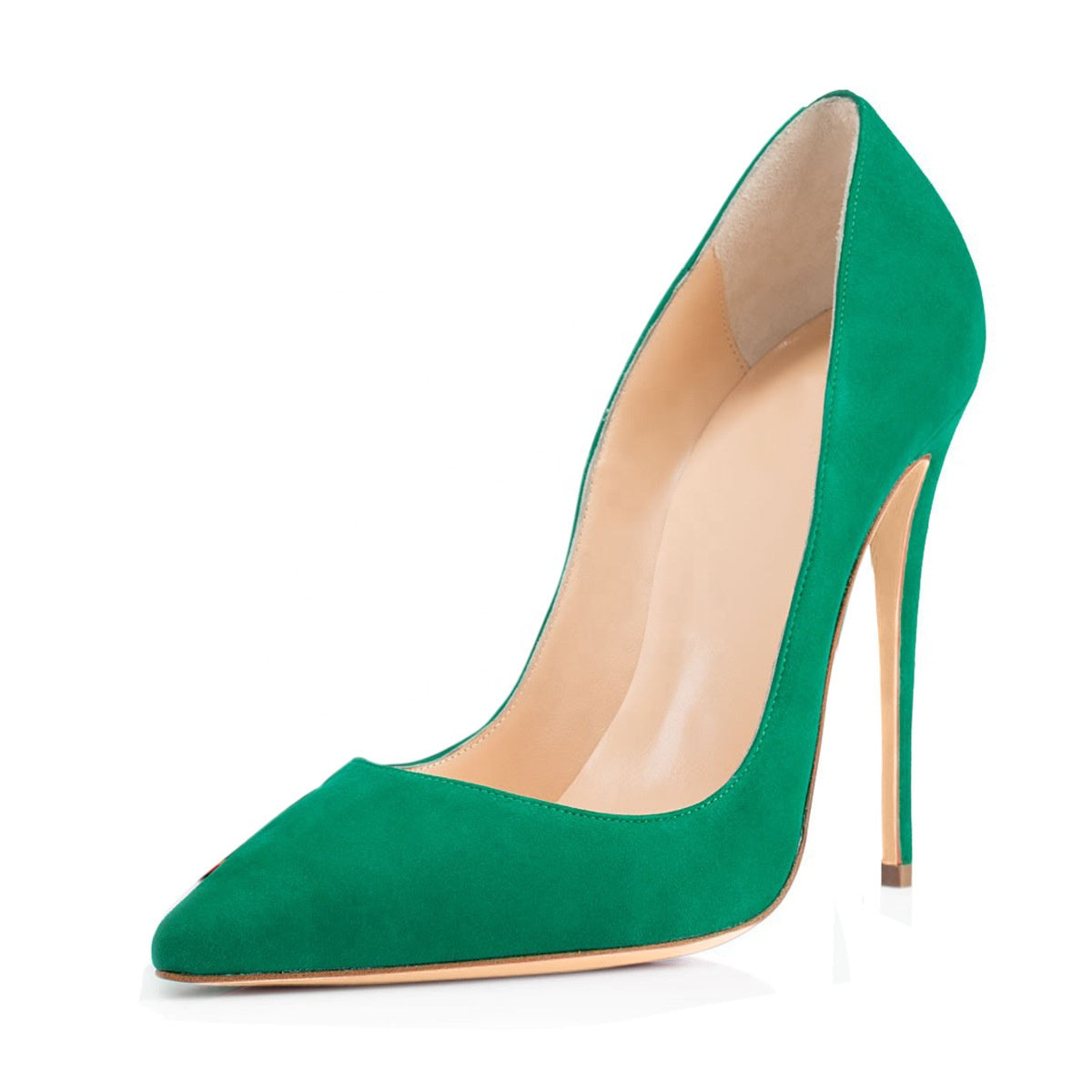 Classic Pointed Toe Stiletto Heel Pumps Women 12 Cm High Heels