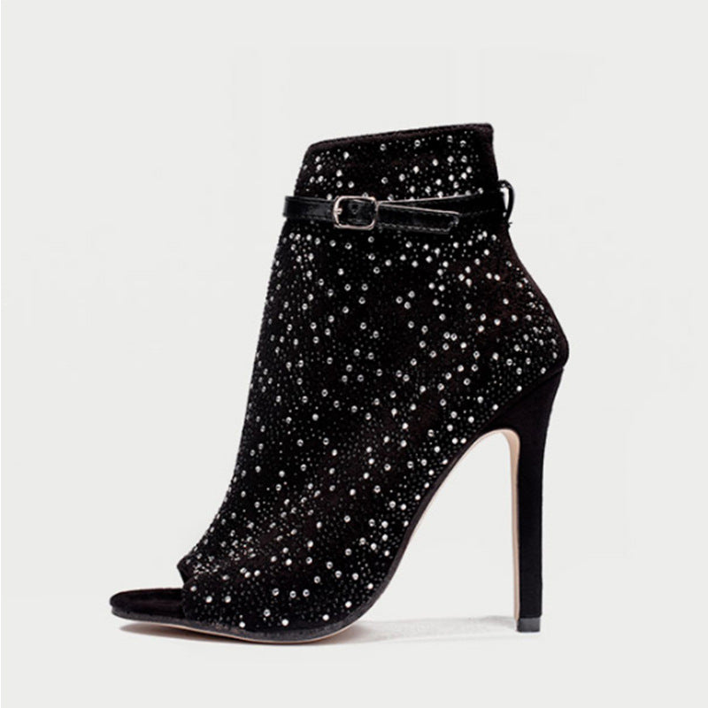 XLL 2022 New Arrival Roman Shoes Sexy Stiletto High Heel Women Sandals High Heels Thigh High Boots