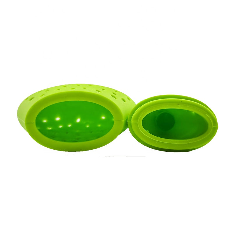 Low MOQ OEM Pear Shape Colorful Rubber Silicone Cute Tea Infuser