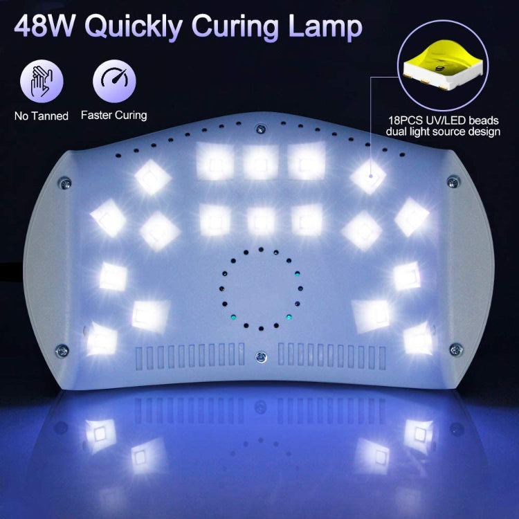 Wholesale Fingernails Machine 48w Led Nail Curing Light Nail Dryer  Uv Lamp for Gel Nails