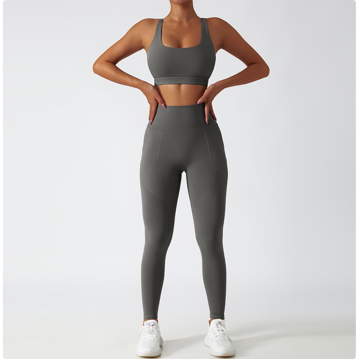NO MOQ Eco Friendly Activewear Gym Fitness Sets Yoga Wear Recycled Nylon Workout Sets