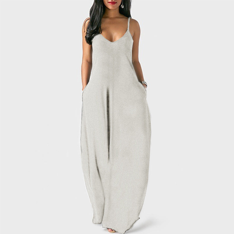 2022 Summer Fashion Maxi Dress Women Suspender Women Dresses Summer Ladies Dresses Women Beach