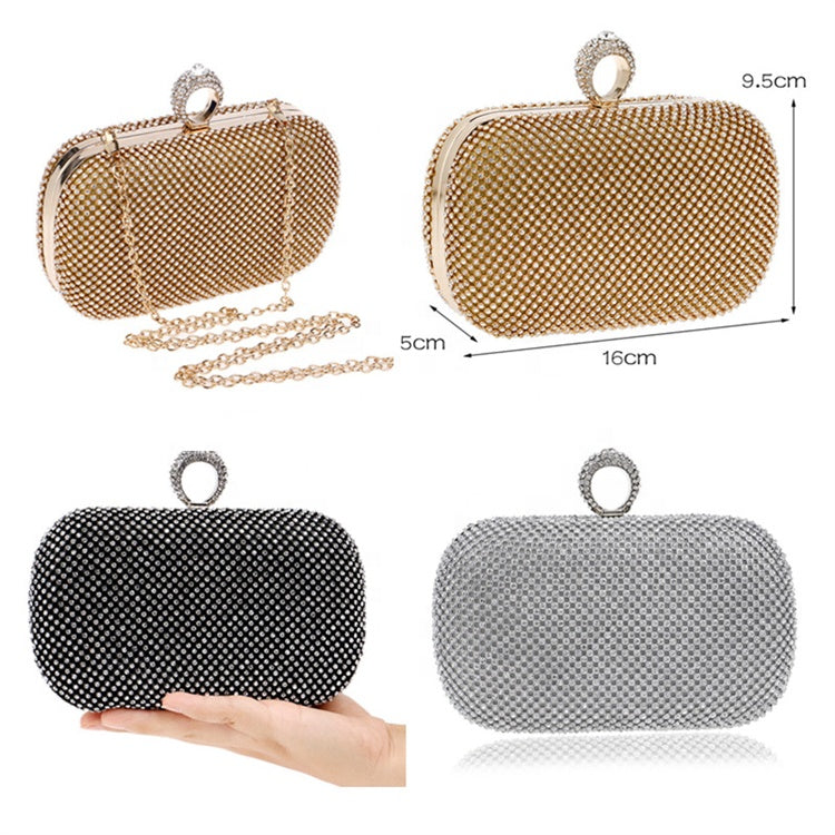 Clutch Bags Diamond Studded Evening Bag With Chain Shoulder Bag Ladies Handbags Wallets for Wedding Women