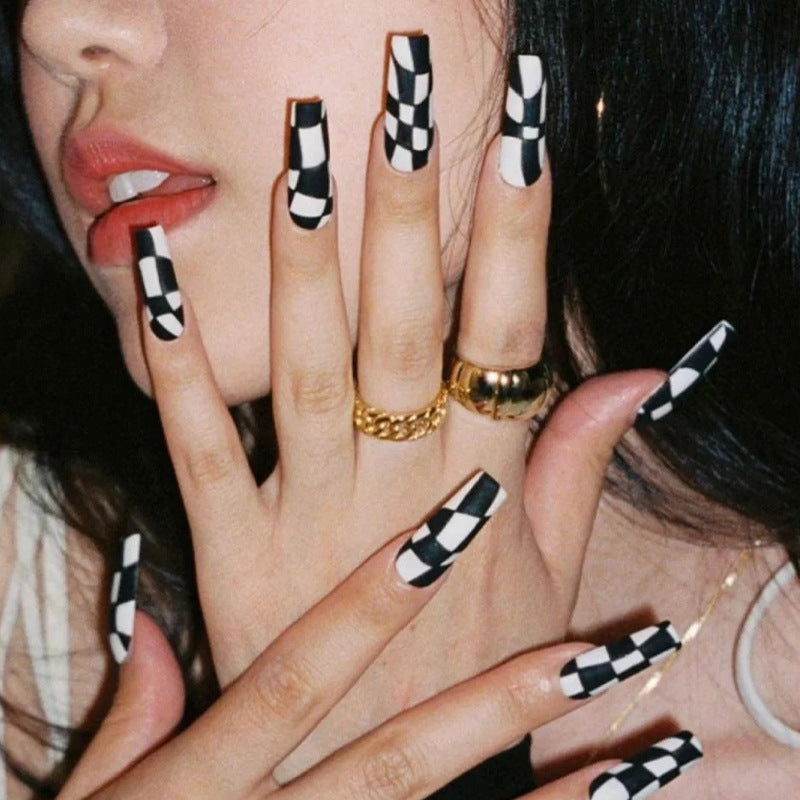 Hot Custom Logo Artifical False Nails Full Cover  Nail  Short Designer Press on Nails Tips