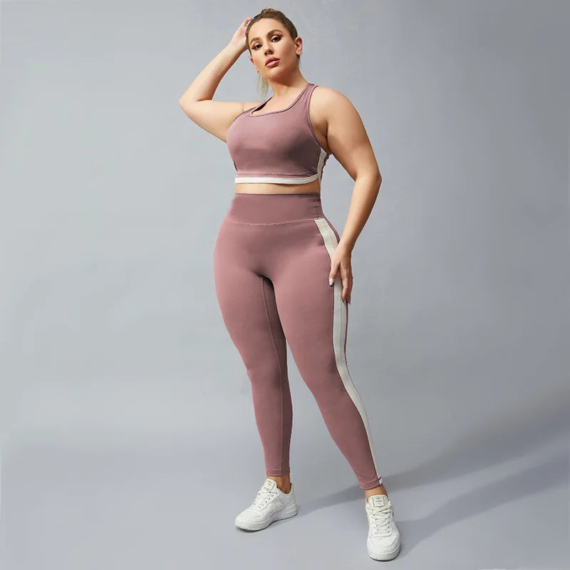 Hot Plus Size Fitness Wear Gym Set Womens Yoga Sets 2023