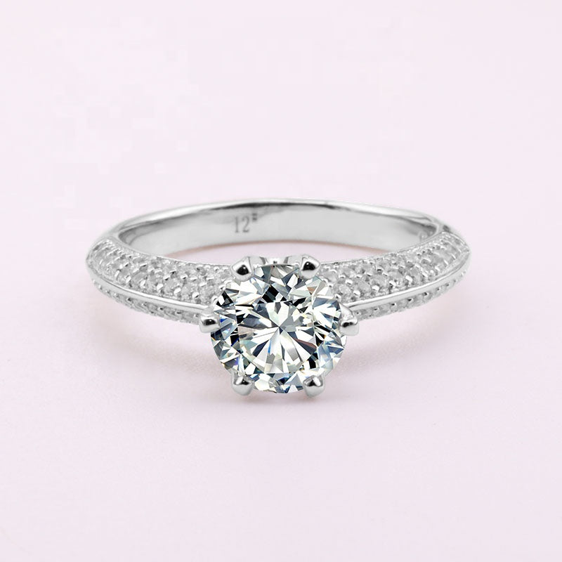 2021 Stone Rings Women  Moissanite Diamond Jewellery Engagement Silver 925 Ring Jewelry