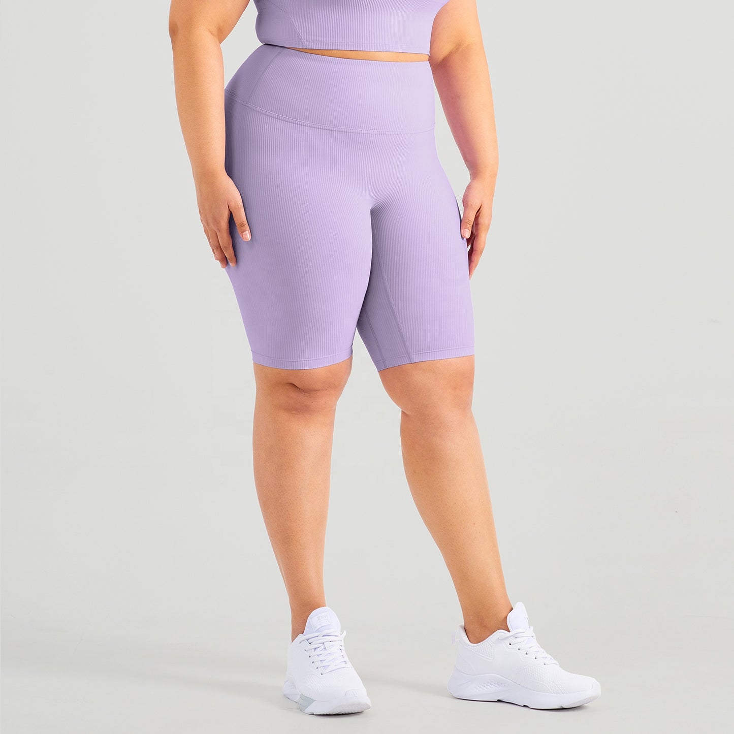 Latest Women Ribbed Gym Fitness Bra Shorts Sports Wear Workout Plus Size Yoga Sets