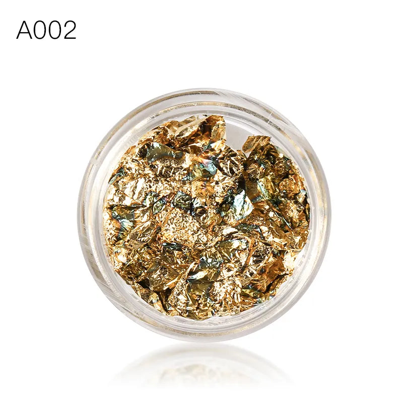 Gold Aluminum Foils 3D Mesh Nail Stickers Stripe Line Nail Art Decal Wraps Slider Manicure DIY Nail Art Decoration Accesorios
