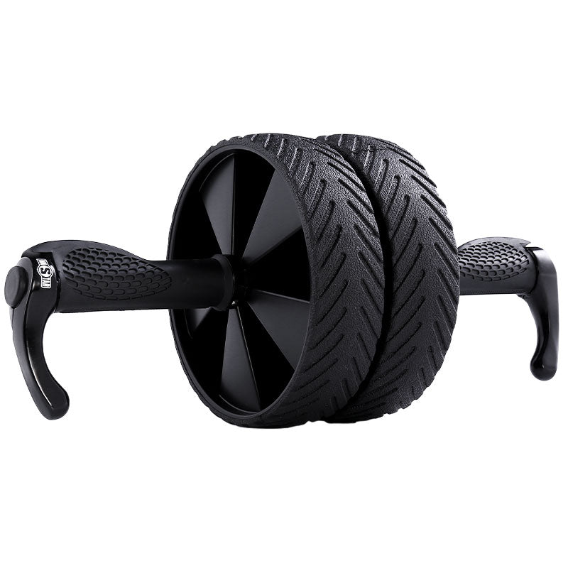 AB Wheel Roller Gym Home Exercise Strength Training Foam Handle Balance Roller Fitness Accessories Black 1 Piece Non-Slip