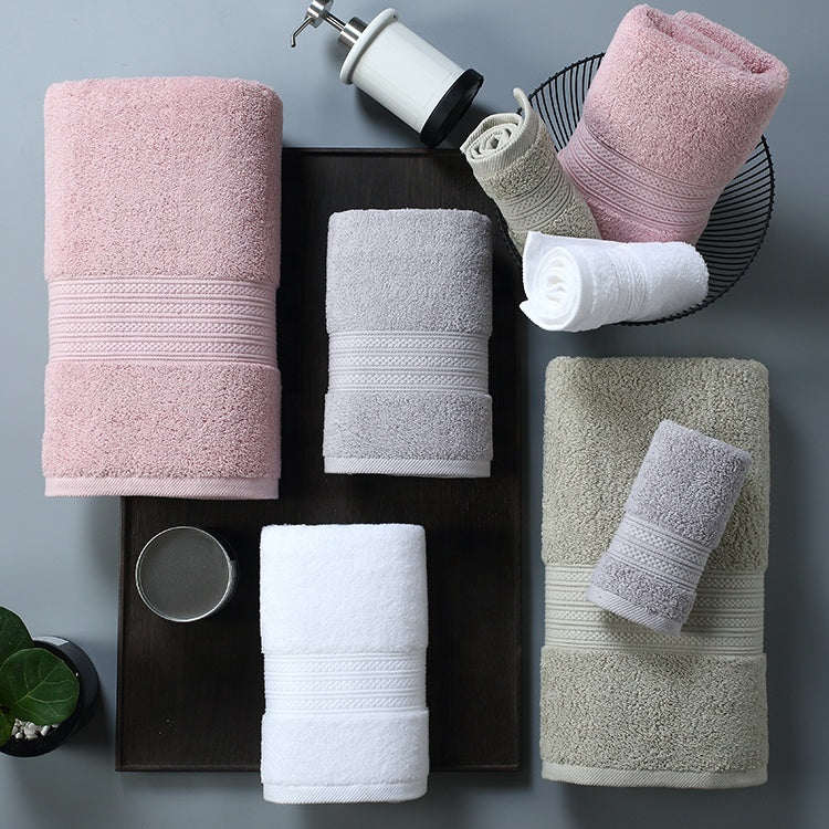 Wholesale Logo Jacquard Bath Towel for Hotel Spa Gym Home Use Towel Set