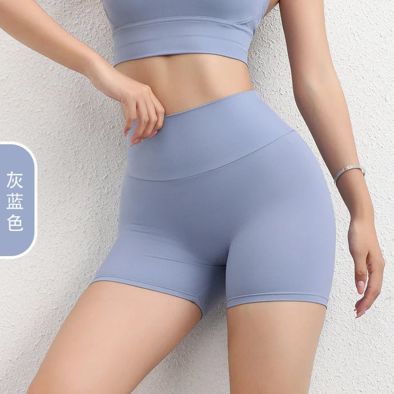 Tik Tok Hot Sell Fitness Sports Wear Summer Gym Yoga Short Leggings Women High Waist Cycling Biker Shorts