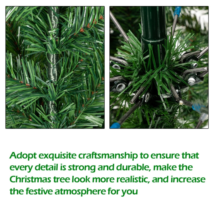 US Warehouse 6FT Indoor Outdoor Christmas Holiday Decoration Flocking Spray White Christmas Tree With 920 Branches & Pine Cones