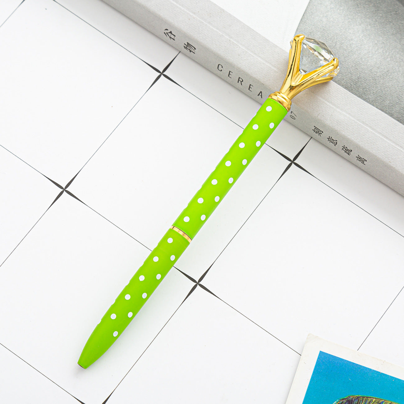 Hot Sell Stock Promotional Pen Personalized Ball Pen Diamond Crystal Metal Ballpoint Pen for Gift