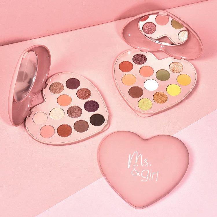 Charme Beauty Multicolored Pearl Matte Velvet Beauty Tools Eyeshadow Palette