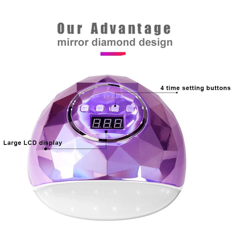 2021 Two Hands Nail Dryer Uv Led Lamp for Drying Nails Uv Led Nail Polish Lamp