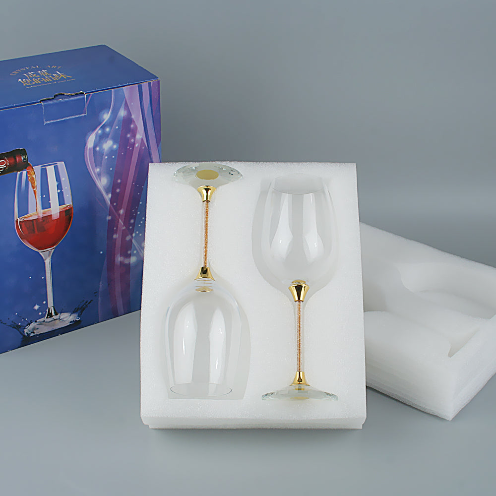 Crystal Wine Glass Charms Drinking Glasses Kitchen Glassware for Red or White Wine Tasting