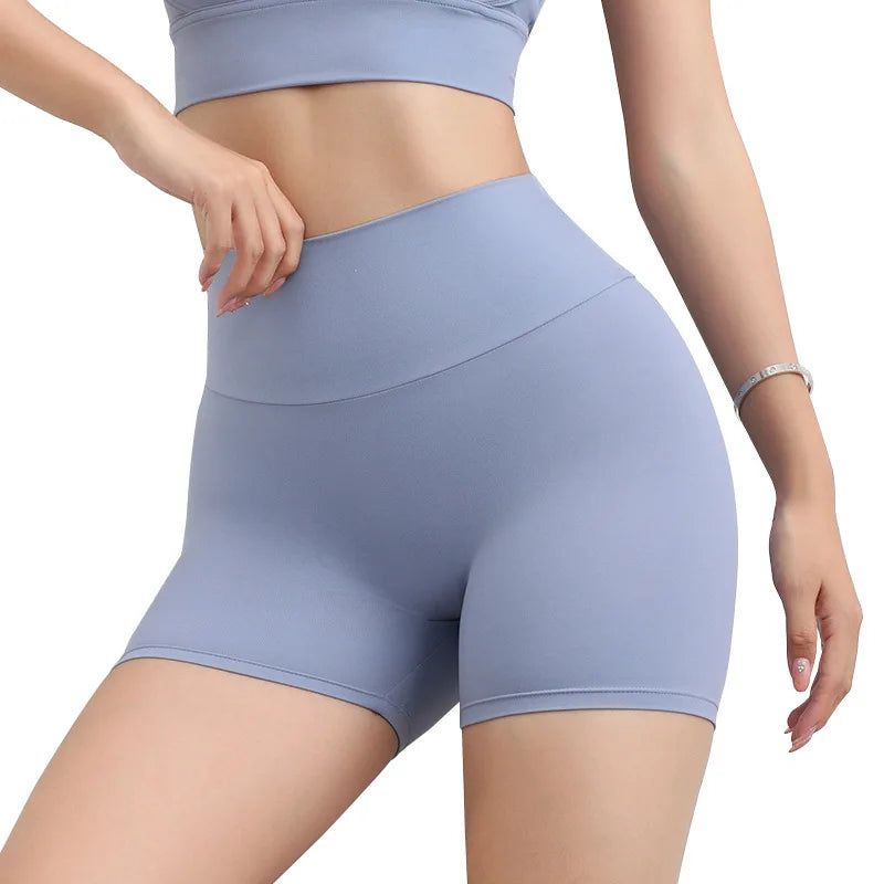 Tik Tok Hot Sell Fitness Sports Wear Summer Gym Yoga Short Leggings Women High Waist Cycling Biker Shorts