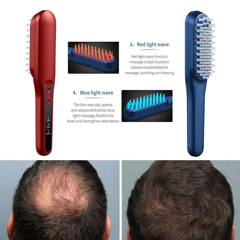 PAKISS Anti-Hair Loss Wireless Electric Hair Straightener Comb Hair Straightener Brush