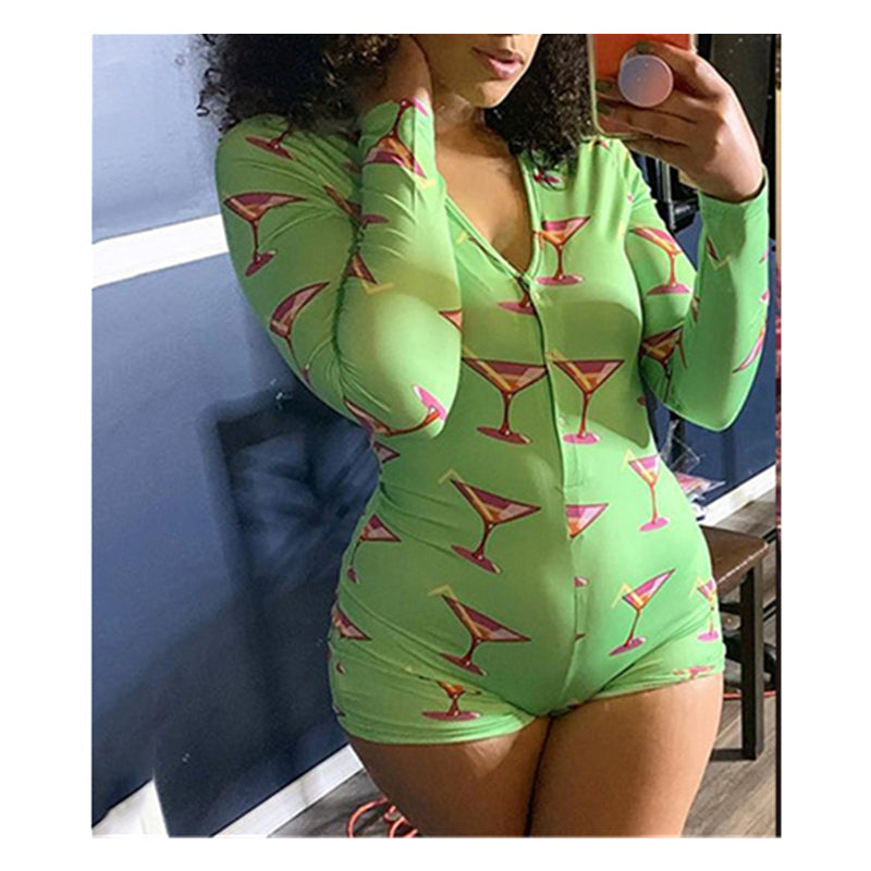 Wholesale Explosion Offer Large Catoon Tight Shorts Break Up Plus Size Sexy Cozy Sleepwear Onesies