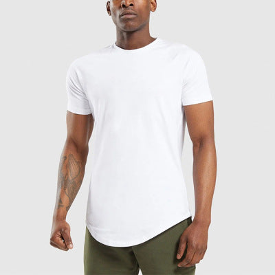 2021 Custom Men's Short Summer Short Sleeve Sports T-Shirts Slim Fit Mens Oem Men T-Shirt