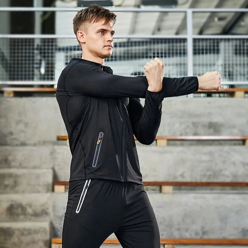 2 Pieces Men Yoga Sports Wear Men Activewear Sport Fitness Clothing Sets Gym Clothes Sports Wear