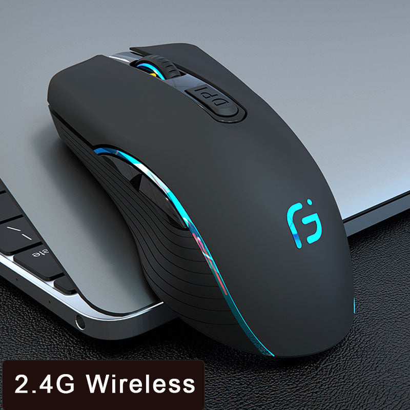 Wireless Mouse Rechargeable Bluetooth Silent Ergonomic Computer 2400 DPI for iPad Mac Tablet Macbook Air Laptop PC Gaming Office
