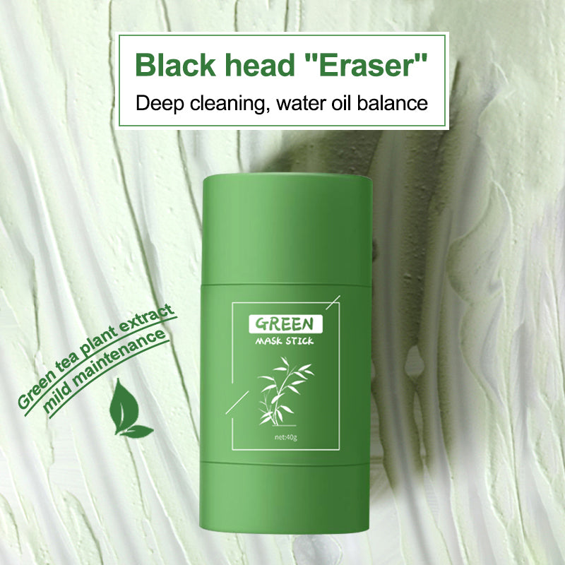 Amazon Hot Sale Clay Mask Stick Facial Skin Care Matcha Green Tea Purifying Stick Mask Facial Clay Mud Solid Green Tea Mask