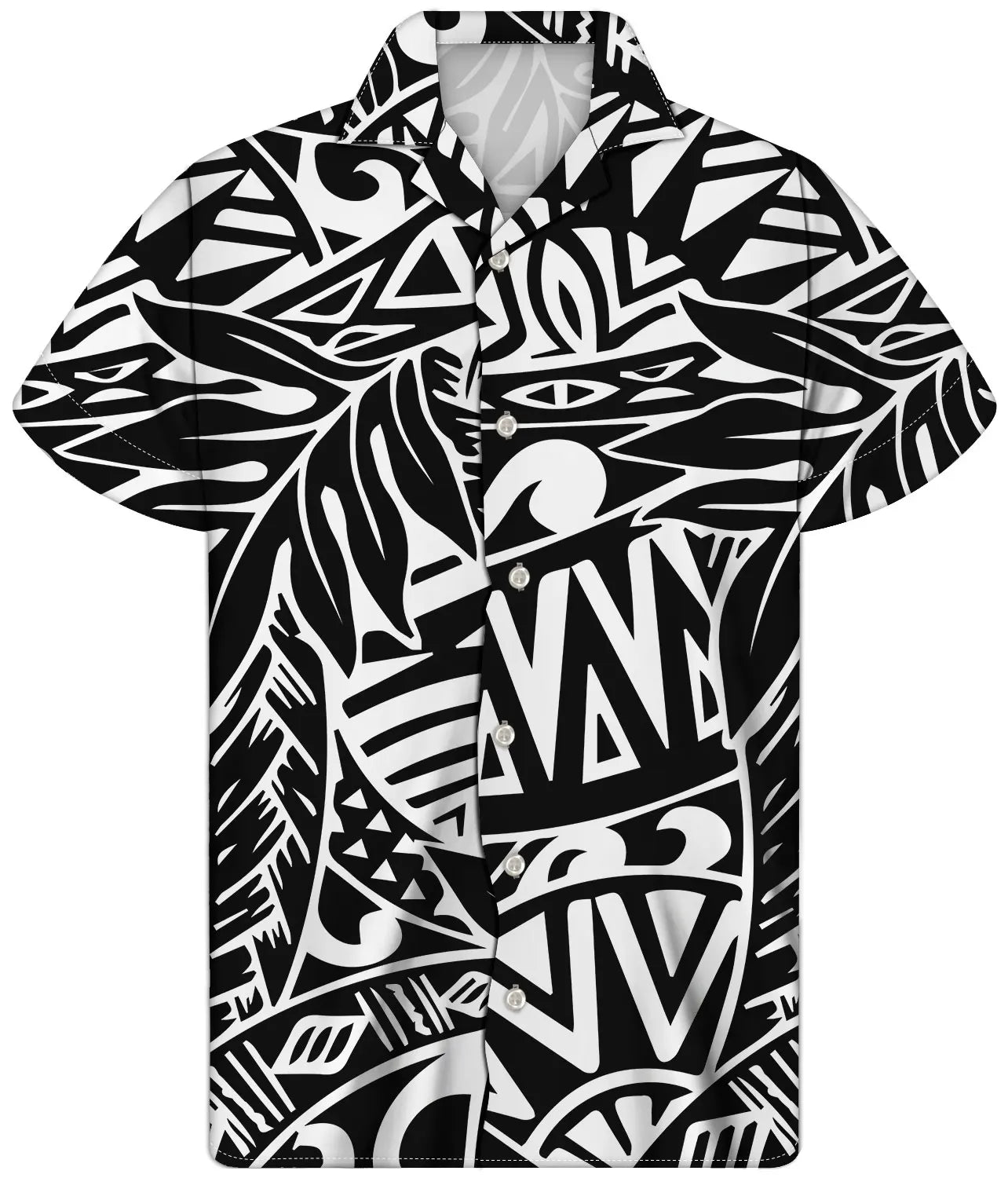 Fancy Gold Shirts for Men Polynesian Tribal Fabric Hawaiian Short Sleeve Shirt Men Summer Clothing for Men's Tropical Tops Shirt