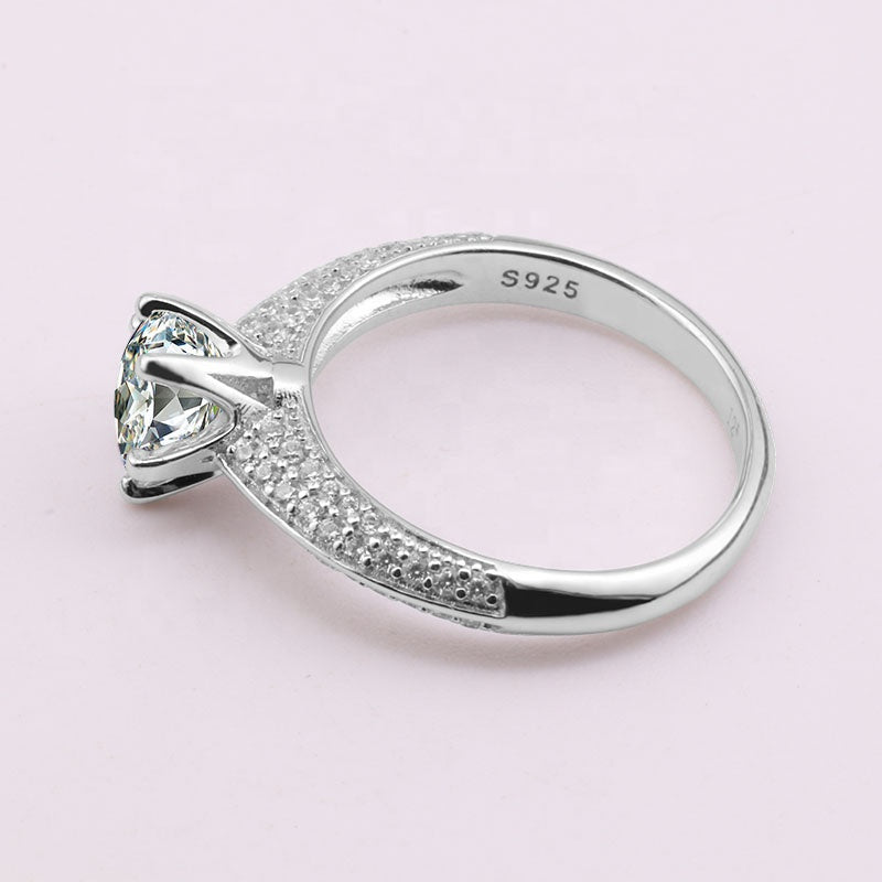 2021 Stone Rings Women  Moissanite Diamond Jewellery Engagement Silver 925 Ring Jewelry