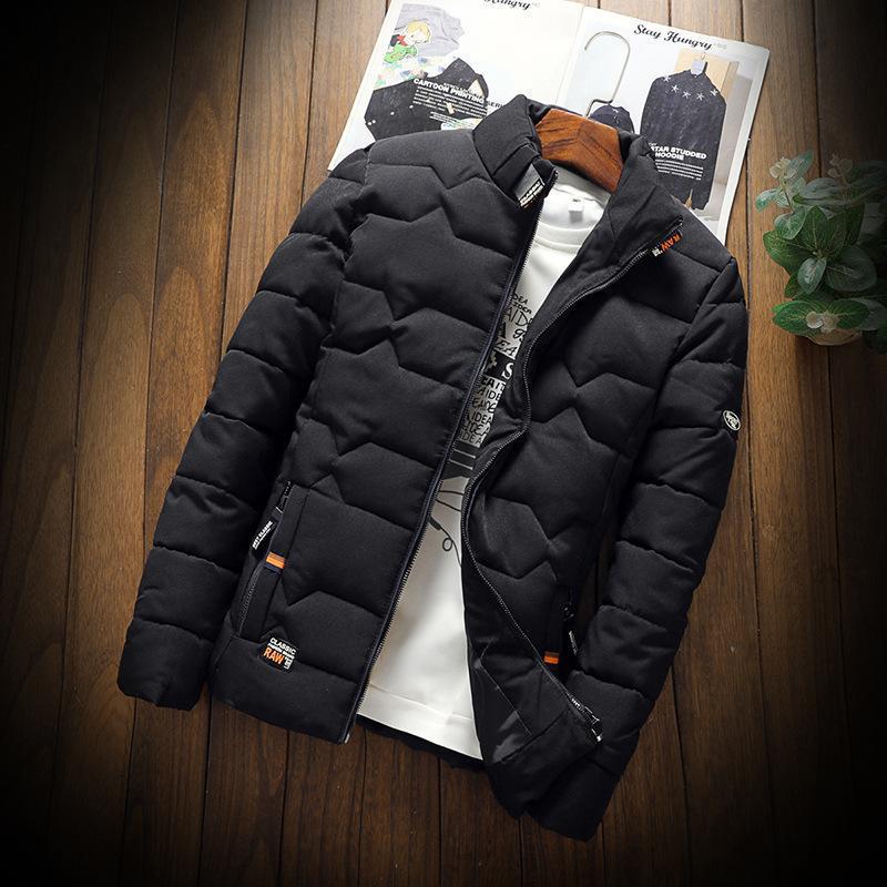 2021 Winter Fashion Casual Thicken Warm Cotton Jacket Slim Clothes Wear Mens Jacket Men's Jackets & Coats