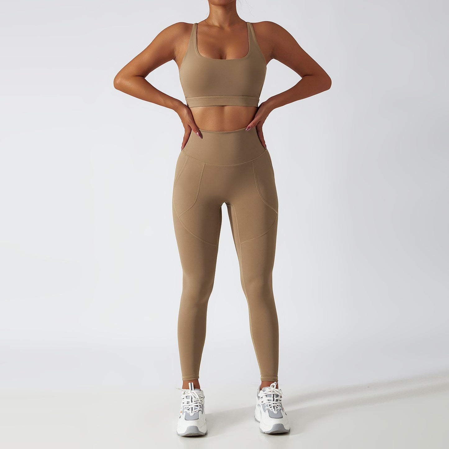 NO MOQ Eco Friendly Activewear Gym Fitness Sets Yoga Wear Recycled Nylon Workout Sets