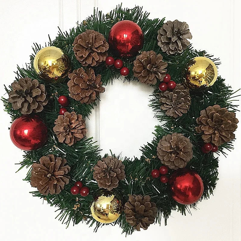 Christmas Wreath Window Door Wall Ornament Decorations Home Halloween Ornaments  Wall Mounted Wreath