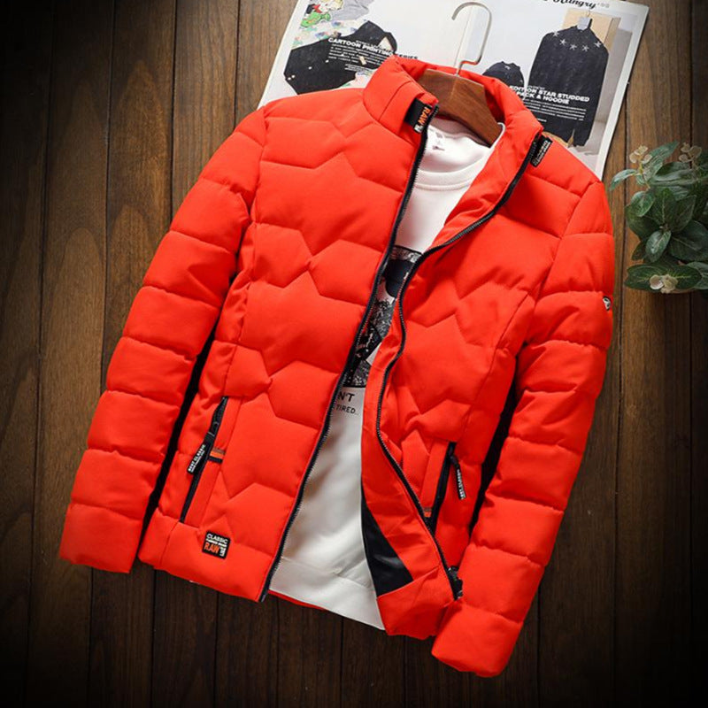 2021 Winter Fashion Casual Thicken Warm Cotton Jacket Slim Clothes Wear Mens Jacket Men's Jackets & Coats