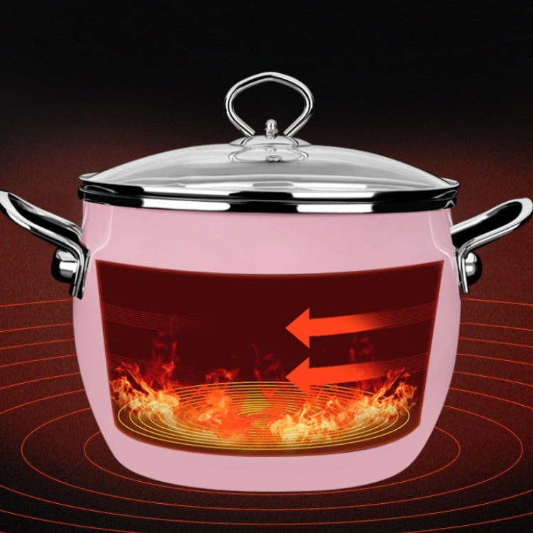 Wholesale Enamel Soup Pot Uncoated Food Supplement Pot for Induction Cooker