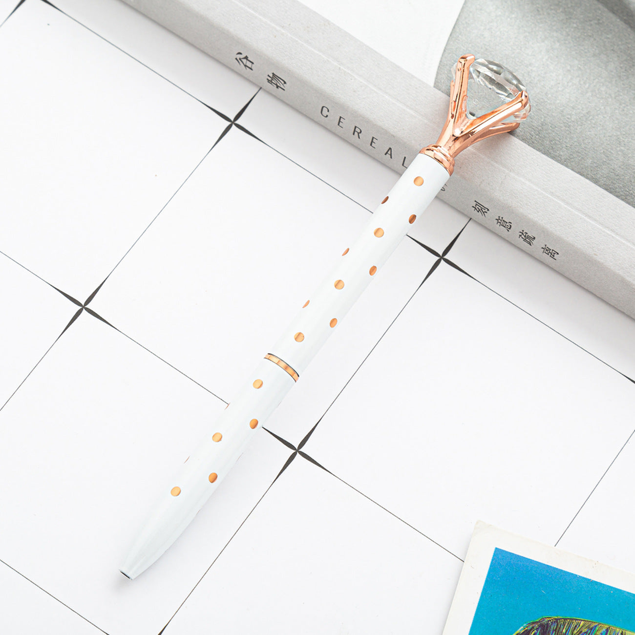 Hot Sell Stock Promotional Pen Personalized Ball Pen Diamond Crystal Metal Ballpoint Pen for Gift