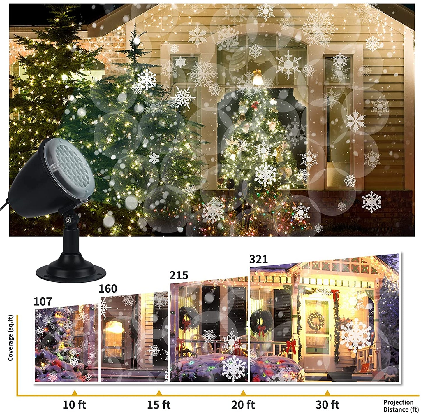 Christmas Snowflake Projector Lights,Christmas Snowflake Projector