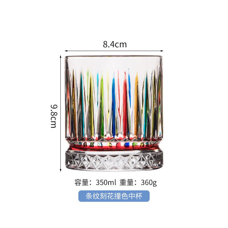 Hand Painted Unique Birthday Anniversary Wedding Wine Gift Glasses Wine Glass Crystal Whiskey Glass