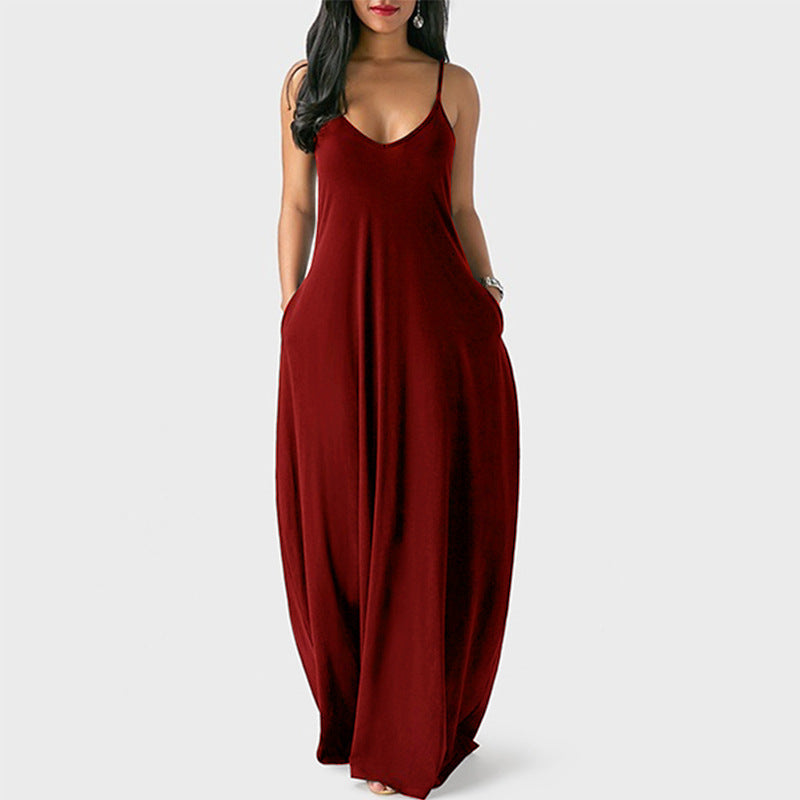 2022 Summer Fashion Maxi Dress Women Suspender Women Dresses Summer Ladies Dresses Women Beach